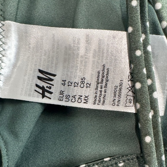 H&M Green Polka Dot Bralette - Picture 5 of 7